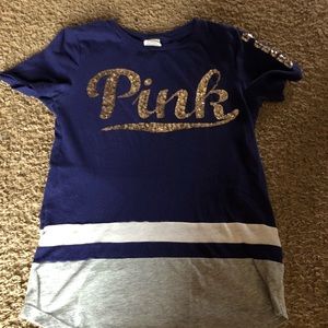 Pink bling tee shirt size xs